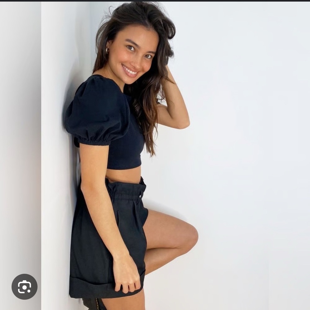 Sunday Best Black High Waist Shorts 8